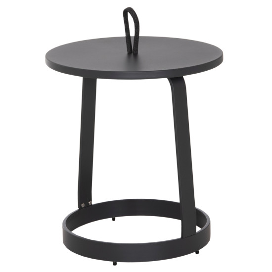 Τραπεζι βοηθητικο εξ.χωρου mino hm6432.01 αλουμινιο & σχοινι γκρι φ47x53υεκ ** Τραπεζι βοηθητικο εξ.χωρου mino hm6432.01 αλουμινιο & σχοινι γκρι φ47x53υεκ **