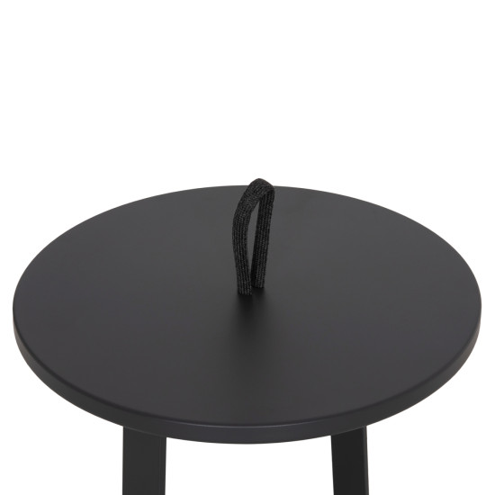 Τραπεζι βοηθητικο εξ.χωρου mino hm6432.01 αλουμινιο & σχοινι γκρι φ47x53υεκ ** Τραπεζι βοηθητικο εξ.χωρου mino hm6432.01 αλουμινιο & σχοινι γκρι φ47x53υεκ **