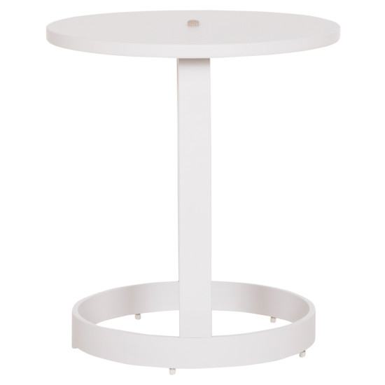 Τραπεζι βοηθητικο εξ.χωρου mino hm6432.02 αλουμινιο λευκο & σχοινι μπεζ φ47x53υεκ ** Τραπεζι βοηθητικο εξ.χωρου mino hm6432.02 αλουμινιο λευκο & σχοινι μπεζ φ47x53υεκ **