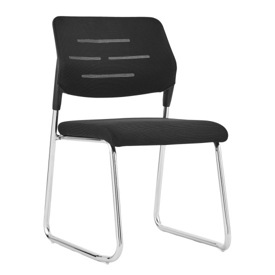 ΚΑΡΕΚΛΑ ΕΠΙΣΚΕΠΤΗ TRABBEL HM1211.01 MESH ΥΦΑΣΜΑ ΜΑΥΡΟ-ΜΕΤΑΛΛΙΚΑ ΠΟΔΙΑ 48x50x82Υεκ - 6τεμ **