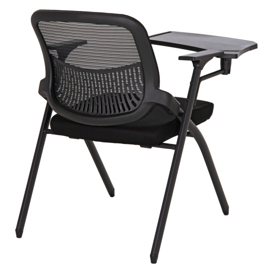 ΚΑΡΕΚΛΑ ΣΥΝΕΔΡΙΟΥ ΠΤΥΣΣΟΜΕΝΗ ΜΕ ΑΝΑΛΟΓΙΟ DENO HM1209.01 MESH ΥΦΑΣΜΑ ΜΑΥΡΟ 65x63x82Υεκ. - 2τεμ **