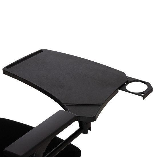 ΚΑΡΕΚΛΑ ΣΥΝΕΔΡΙΟΥ ΠΤΥΣΣΟΜΕΝΗ ΜΕ ΑΝΑΛΟΓΙΟ DENO HM1209.01 MESH ΥΦΑΣΜΑ ΜΑΥΡΟ 65x63x82Υεκ. - 2τεμ **