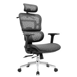 Καρεκλα γραφειου moden hm1215.01 μαυρo mesh--βαση χρωμιου 68x69x126υεκ **