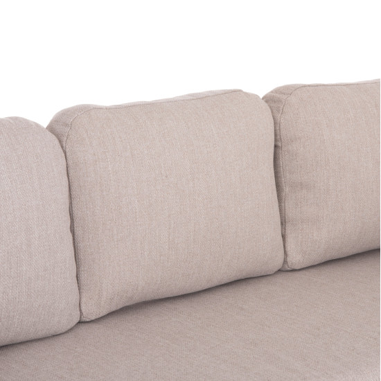 Σετ σαλονι 5τμχ stern hm6555.02 ανοιχτο μπεζ αλουμινιο & olefin--twist wicker φυσικο **