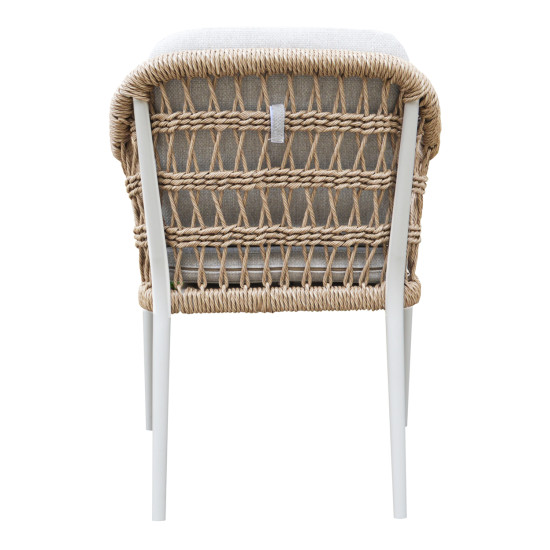 ΠΟΛΥΘΡΟΝΑ BOXER HM6556.02 ΑΛΟΥΜΙΝΙΟ & OLEFIN ΜΠΕΖ-TWIST WICKER 58x60x80Yεκ - 2τεμ **