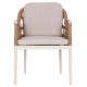 ΠΟΛΥΘΡΟΝΑ BOXER HM6556.02 ΑΛΟΥΜΙΝΙΟ & OLEFIN ΜΠΕΖ-TWIST WICKER 58x60x80Yεκ - 2τεμ **