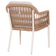 ΠΟΛΥΘΡΟΝΑ BOXER HM6556.02 ΑΛΟΥΜΙΝΙΟ & OLEFIN ΜΠΕΖ-TWIST WICKER 58x60x80Yεκ - 2τεμ **