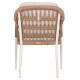 ΠΟΛΥΘΡΟΝΑ BOXER HM6556.02 ΑΛΟΥΜΙΝΙΟ & OLEFIN ΜΠΕΖ-TWIST WICKER 58x60x80Yεκ - 2τεμ **
