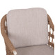 ΠΟΛΥΘΡΟΝΑ BOXER HM6556.02 ΑΛΟΥΜΙΝΙΟ & OLEFIN ΜΠΕΖ-TWIST WICKER 58x60x80Yεκ - 2τεμ **