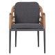 ΠΟΛΥΘΡΟΝΑ BOXER HM6556.01 ΑΛΟΥΜΙΝΙΟ & OLEFIN ΓΚΡΙ-TWIST WICKER 58x60x80Yεκ - 2τεμ **