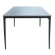 Τραπεζι τραπεζαριασ stad hm6557.01 γκρι αλουμινιο & sintered stone top 180x90x74υεκ **