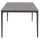 Τραπεζι τραπεζαριασ stad hm6557.01 γκρι αλουμινιο & sintered stone top 180x90x74υεκ **