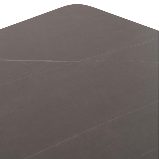 Τραπεζι τραπεζαριασ stad hm6557.01 γκρι αλουμινιο & sintered stone top 180x90x74υεκ **