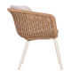 ΠΟΛΥΘΡΟΝΑ VICTUS HM6559.02 ΑΛΟΥΜΙΝΙΟ & OLEFIN ΜΠΕΖ-TWIST WICKER 60x62x76Yεκ - 2τεμ **