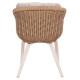 ΠΟΛΥΘΡΟΝΑ VICTUS HM6559.02 ΑΛΟΥΜΙΝΙΟ & OLEFIN ΜΠΕΖ-TWIST WICKER 60x62x76Yεκ - 2τεμ **
