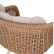 ΠΟΛΥΘΡΟΝΑ VICTUS HM6559.02 ΑΛΟΥΜΙΝΙΟ & OLEFIN ΜΠΕΖ-TWIST WICKER 60x62x76Yεκ - 2τεμ **