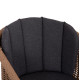 ΠΟΛΥΘΡΟΝΑ VICTUS HM6559.01 ΑΛΟΥΜΙΝΙΟ & OLEFIN ΓΚΡΙ-TWIST WICKER 60x62x76Yεκ - 2τεμ **