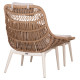 Πολυθρονα lounge με υποποδιο remvazzo hm6561.02 αλουμινιο μπεζ--wicker 90x85x96υεκ **