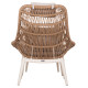 Πολυθρονα lounge με υποποδιο remvazzo hm6561.02 αλουμινιο μπεζ--wicker 90x85x96υεκ **