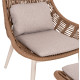 Πολυθρονα lounge με υποποδιο remvazzo hm6561.02 αλουμινιο μπεζ--wicker 90x85x96υεκ **