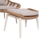 Πολυθρονα lounge με υποποδιο remvazzo hm6561.02 αλουμινιο μπεζ--wicker 90x85x96υεκ **