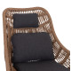 Πολυθρονα lounge με υποποδιο remvazzo hm6561.01 αλουμινιο γκρι--wicker 90x85x96υεκ **