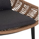 Πολυθρονα lounge με υποποδιο remvazzo hm6561.01 αλουμινιο γκρι--wicker 90x85x96υεκ **