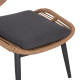 Πολυθρονα lounge με υποποδιο remvazzo hm6561.01 αλουμινιο γκρι--wicker 90x85x96υεκ **
