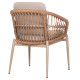 Πολυθρονα αλουμινιου galdin hm6272.03 καπουτσινο-p.e.rattan-μπεζ υφασμα 65x60x76υεκ **