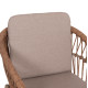 Πολυθρονα αλουμινιου galdin hm6272.03 καπουτσινο-p.e.rattan-μπεζ υφασμα 65x60x76υεκ **