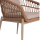 Πολυθρονα αλουμινιου galdin hm6272.03 καπουτσινο-p.e.rattan-μπεζ υφασμα 65x60x76υεκ **