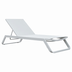 Ξαπλωστρα αλουμινιου marimar hm6562.02 σκελετοσ & textilene λευκο 220x67.5x31.5υεκ **