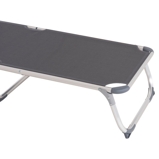 Ξαπλωστρα παραλιασ αλουμινιου βαρ.τυπου almira hm5054.10 γκρι textilene 187x59x78υεκ **