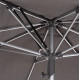 Ομπρελα επαγγελματικη gladell 3x3m hm6604.01 γκρι πανι-ανοδιωμενο αλουμινιο **
