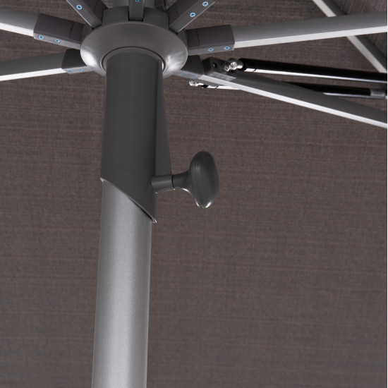 Ομπρελα επαγγελματικη gladell 3x3m hm6604.01 γκρι πανι-ανοδιωμενο αλουμινιο **