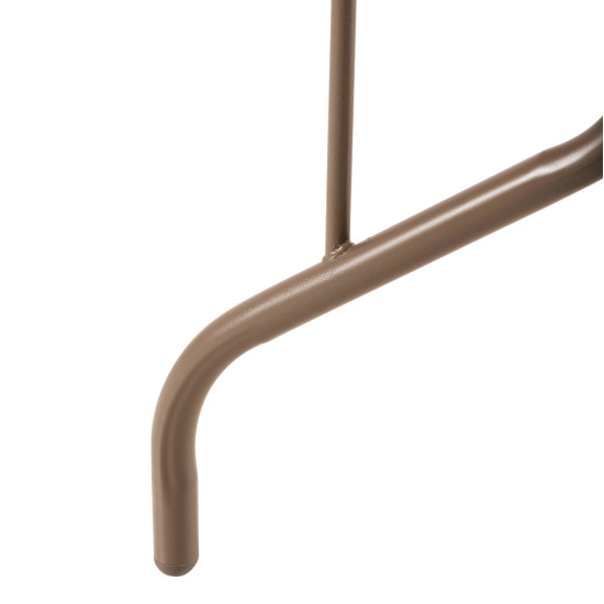 Σετ τραπεζαριασ 5τμχ adam hm10727.04 καρεκλεσ μεταλλικεσ & τραπεζι 110x60εκ σαμπανι **