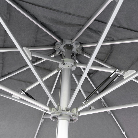 Επαγγελματικη ομπρελα 4x4x3,55yμ gladell hm6605.01 ανοδ.αλουμινιο-ακρυλικο πανι **