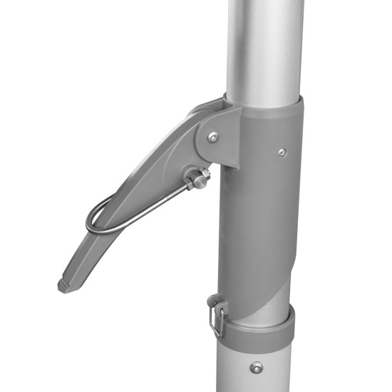 Επαγγελματικη ομπρελα 4x4x3,55yμ gladell hm6605.01 ανοδ.αλουμινιο-ακρυλικο πανι **