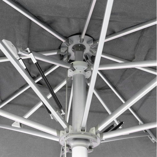 Επαγγελματικη ομπρελα 4x4x3,55yμ gladell hm6605.01 ανοδ.αλουμινιο-ακρυλικο πανι **