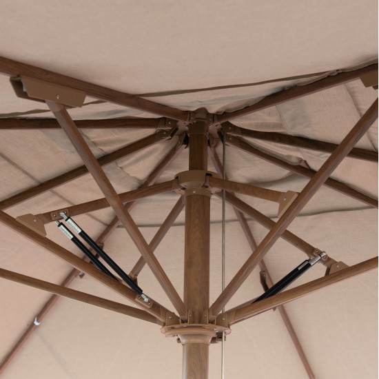 Επαγγελματικη ομπρελα 4x4m gladell hm6605.02 heat transfer αλουμ.-ακρυλικο πανι μπεζ **