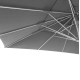 Επαγγελματικη ομπρελα αλουμινιου 5x5m pollin hm6606.01 ακρυλικο πανι γκρι **