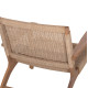 Πολυθρονα lounge monter hm6241.01 ξυλο ακακιασ φυσικο-σχοινι μπεζ 63.5x60x69υεκ **