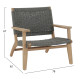 Πολυθρονα lounge monter hm6241.02 ξυλο ακακιασ φυσικο-σχοινι γκρι 78x62x67υεκ **