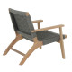 Πολυθρονα lounge monter hm6241.02 ξυλο ακακιασ φυσικο-σχοινι γκρι 78x62x67υεκ **