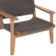 Πολυθρονα lounge monter hm6241.02 ξυλο ακακιασ φυσικο-σχοινι γκρι 63.5x60x69υεκ **