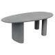Τραπεζι τραπεζαριασ οβαλ volpe hm6599.01 γκρι fiber cement 240x100x75υεκ **