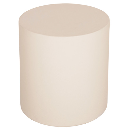 Τραπεζι βοηθητικο στρογγυλο kyoko hm6592.02 μπεζ fiber cement φ40x43υεκ. **