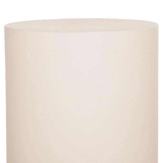 Τραπεζι βοηθητικο στρογγυλο kyoko hm6592.02 μπεζ fiber cement φ40x43υεκ. **