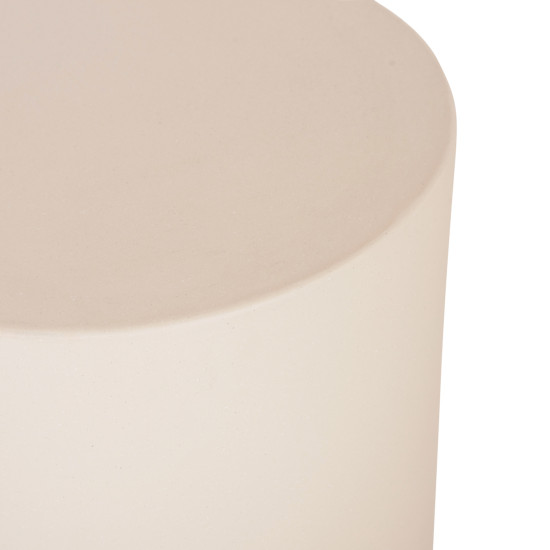 Τραπεζι βοηθητικο στρογγυλο kyoko hm6592.02 μπεζ fiber cement φ40x43υεκ. **