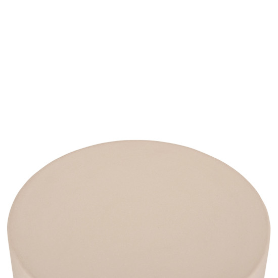 Τραπεζι βοηθητικο στρογγυλο kyoko hm6592.02 μπεζ fiber cement φ40x43υεκ. **